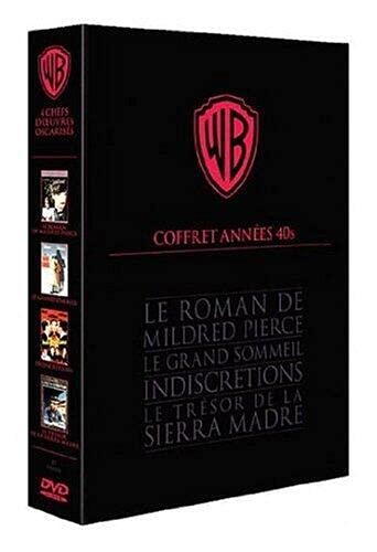 Coffret années 40 : le roman de mildred pierce ; le grand sommeil ; indiscrétions ; le trésor de la sierra madre