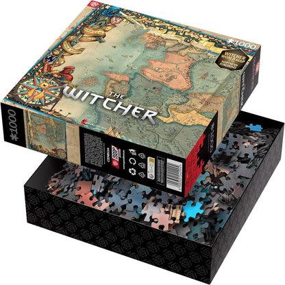 Good Loot Gaming : The Witcher The Northern Kingdoms - Difficult Hard 1000 Piece Jigsaw Puzzle – Computer Game Jigsaw Puzzle - For Video Game Lovers - For Adults and Kids 12+ - 34x48cm