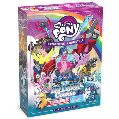 Renegade Game Studios | My Little Pony Adventures in Equestria: Collision Course A Transformers Crossover | Card Game | Ages 14+ | 1-4 Players | 75 Minutes Playing Time