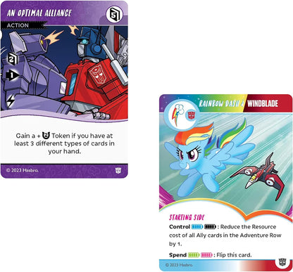 Renegade Game Studios | My Little Pony Adventures in Equestria: Collision Course A Transformers Crossover | Card Game | Ages 14+ | 1-4 Players | 75 Minutes Playing Time
