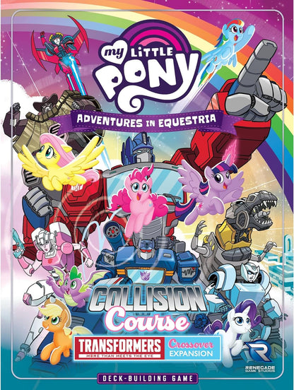 Renegade Game Studios | My Little Pony Adventures in Equestria: Collision Course A Transformers Crossover | Card Game | Ages 14+ | 1-4 Players | 75 Minutes Playing Time