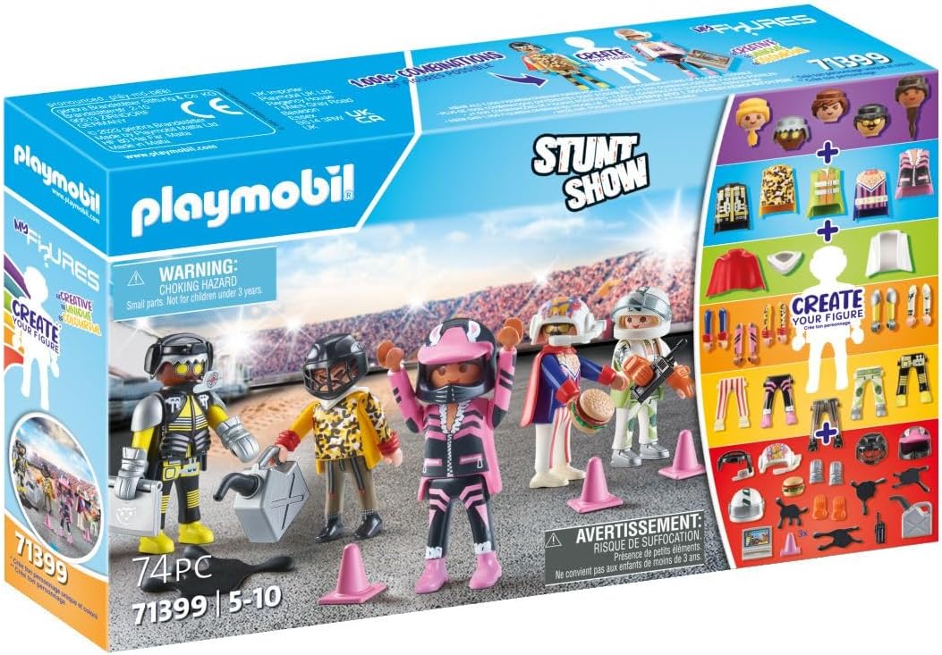Playmobil 71399 My Figures - Stunt Show, Figures Collection, Imaginative Role-Play, PlaySets Suitable for Children Ages 4+