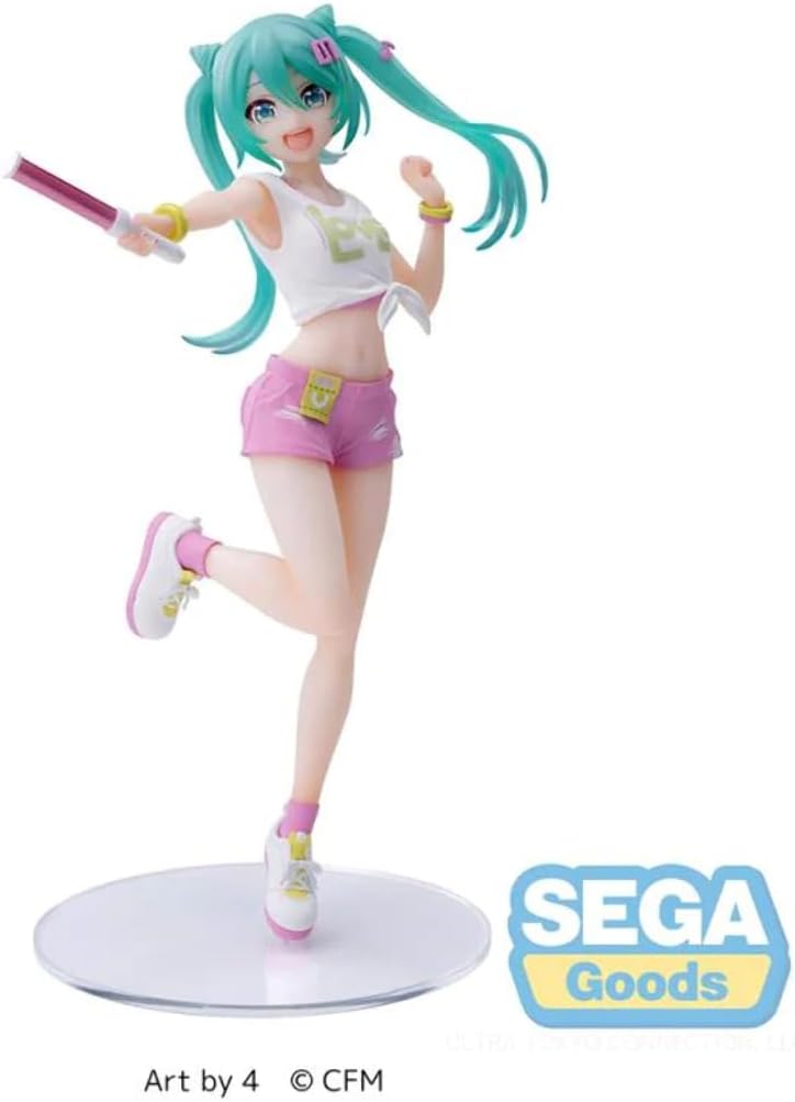 SEGA GOODS HATSUNE MIKU - Hatsune Miku Live Cheering - Figurine Luminasta 20cm