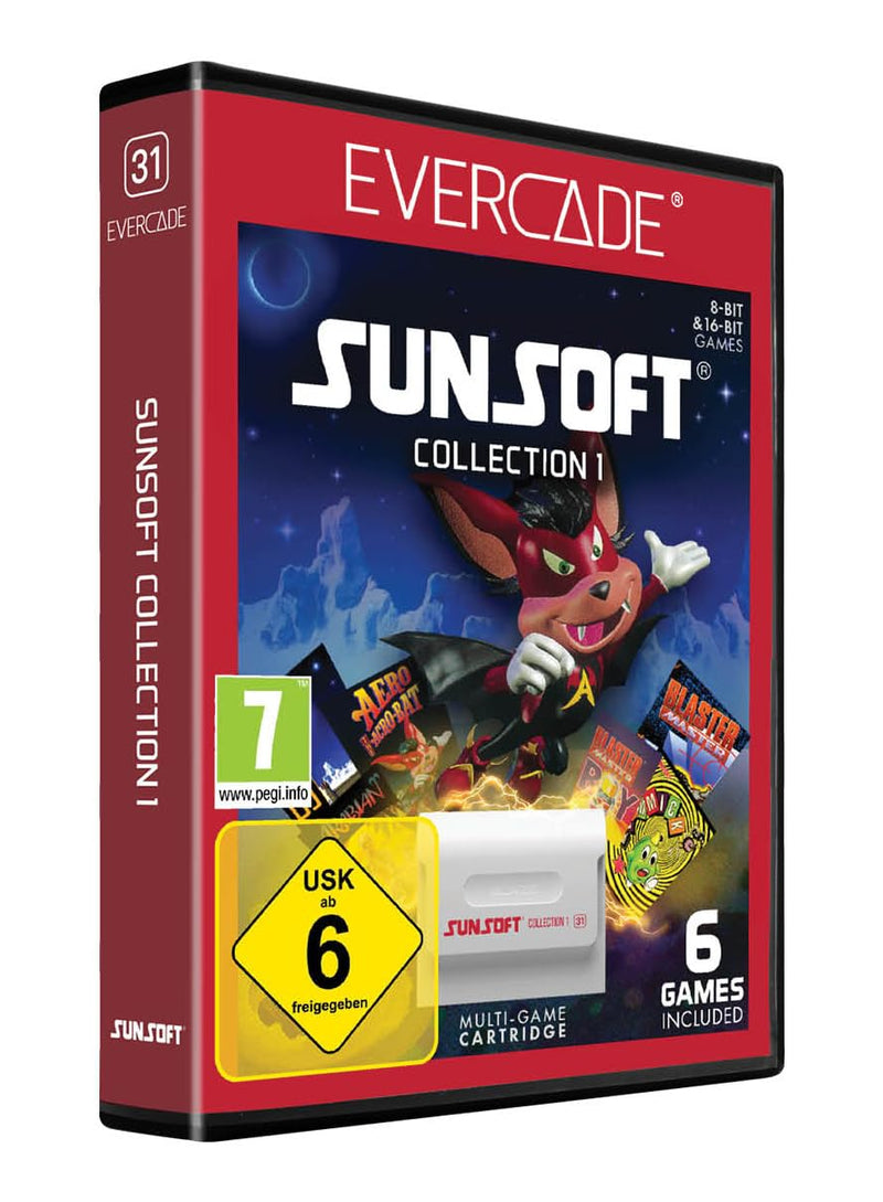 Blaze Evercade Sunsoft Collection 1 Cartridge Englisch
