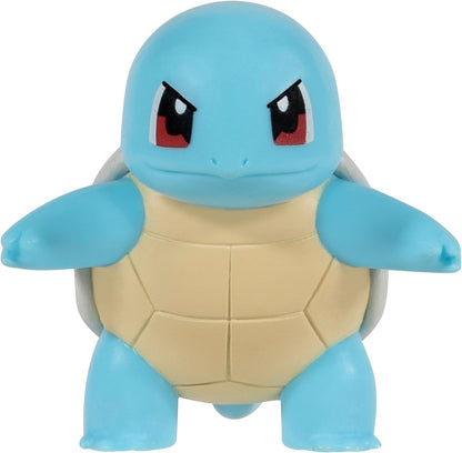 Pokémon PKW3143 Clip'n'Go Squirtle Official Pokéball with Detailed 2-Inch Figure, Black Squirtle #4 and Poke Ball