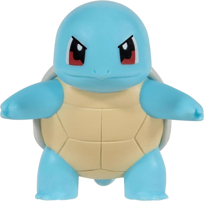 Pokémon PKW3143 Clip'n'Go Squirtle Official Pokéball with Detailed 2-Inch Figure, Black Squirtle #4 and Poke Ball