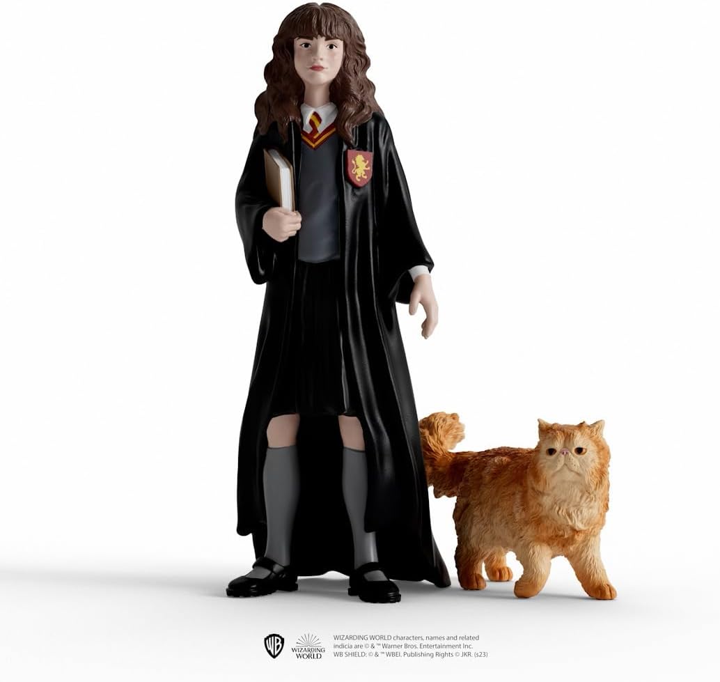 Schleich 42635 Hermione Granger & Crookshanks, a partir de 6 años, WIZARDING WORLD - figura, 3 x 3 x 10 cm