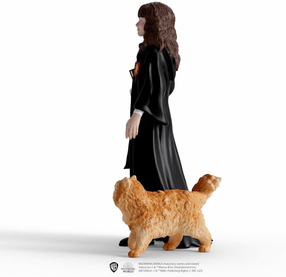 Schleich 42635 Hermione Granger & Crookshanks, a partir de 6 años, WIZARDING WORLD - figura, 3 x 3 x 10 cm