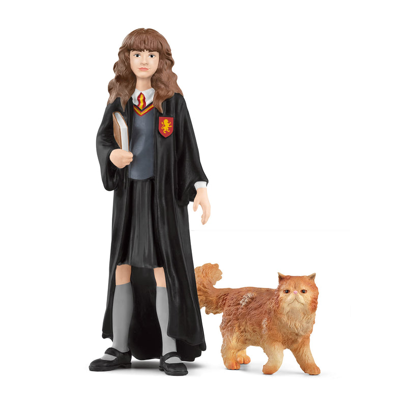 Schleich 42635 Hermione Granger & Crookshanks, a partir de 6 años, WIZARDING WORLD - figura, 3 x 3 x 10 cm