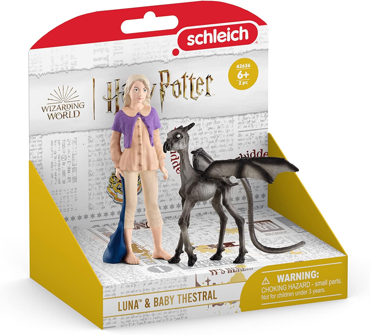 schleich 42636 Luna and Thestral, from 6 years WIZARDING WORLD - Figurine, 12 x 2 x 10 cm