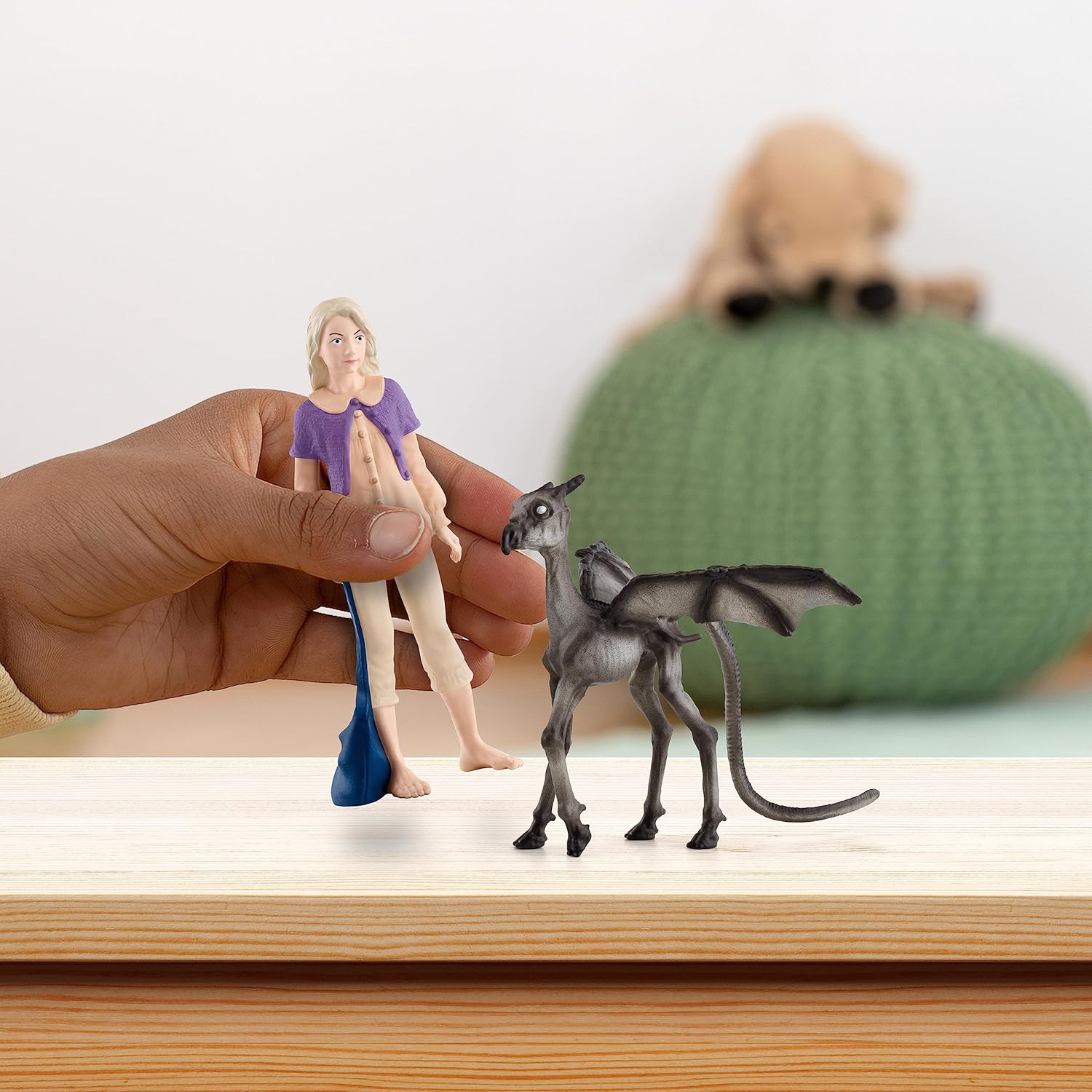 schleich 42636 Luna and Thestral, from 6 years WIZARDING WORLD - Figurine, 12 x 2 x 10 cm