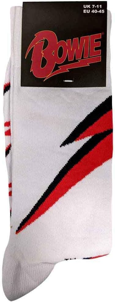 David Bowie Calzini Flash Logo Nuovo Ufficiale Uomo Bianca (Uk Size 7-11) Size One Size, David Bowie Flash (US Men's Shoe Size 8-12) Socks White One Size White, David Bowie Calzini Flash Logo Nuovo Ufficiale Uomo Bianca (Uk Size 7-11) Size One Size