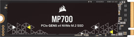 Corsair MP700 2TB PCIe Gen5 x4 NVMe 2.0 M.2 SSD - High-Density TLC NAND - M.2 2280 - DirectStorage-Kompatibel - Bis zu 10.000MB/sec - PCIe Gen4 & Gen3 Abwärtskompatibel - Schwarz
