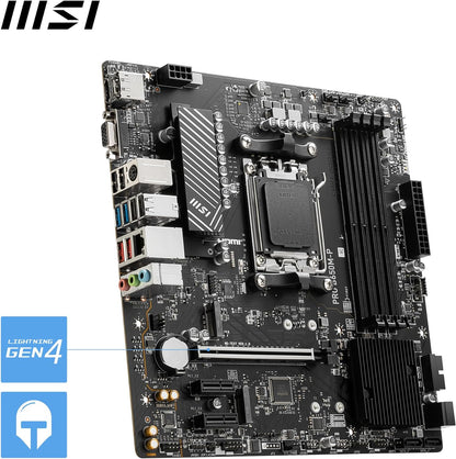 MSI PRO B650M-P Motherboard, Micro-ATX - Supports AMD Ryzen 7000 Series Processors, AM5 - DDR5 Memory Boost 6000+MHz/OC, 1 x PCIe 4.0 x16, 2 x M.2 Gen4, 2.5G LAN
