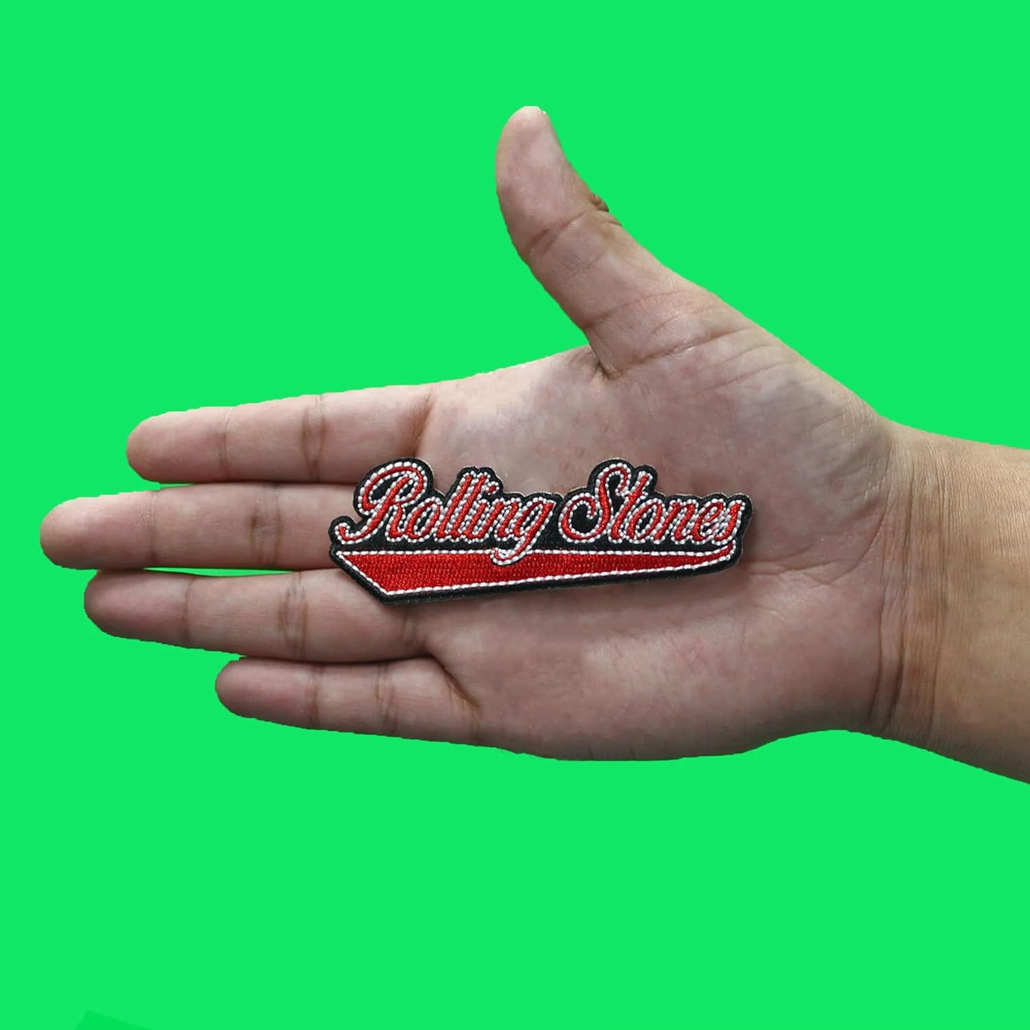 Rolling Stones - Baseball Script Woven Patch