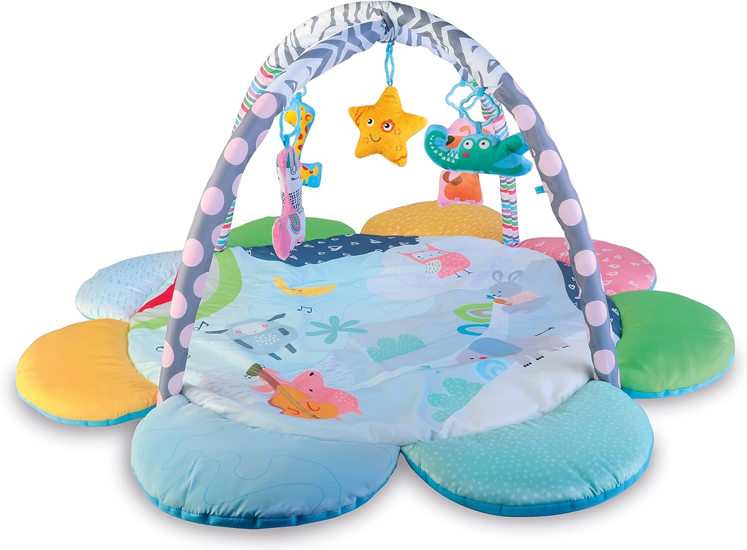 Teorema 67321 3-in-1 Multi-Activity Baby Gym Soft with Rattles and 12 Coloured Balls
