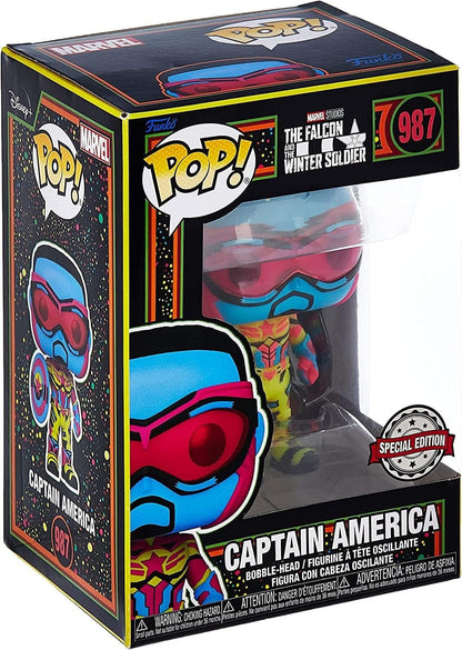 POP! The Falcon and The Winter Soldier 987 - Captain America Blacklight