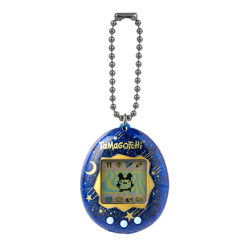 TAMAGOTCHI BandAI Original Starry Night Shell Original Cyber Pet 90s Adults and Kids Toy with Chain | Retro Virtual Pets are Great Boys and Girls Toys or Gifts for Ages 8+