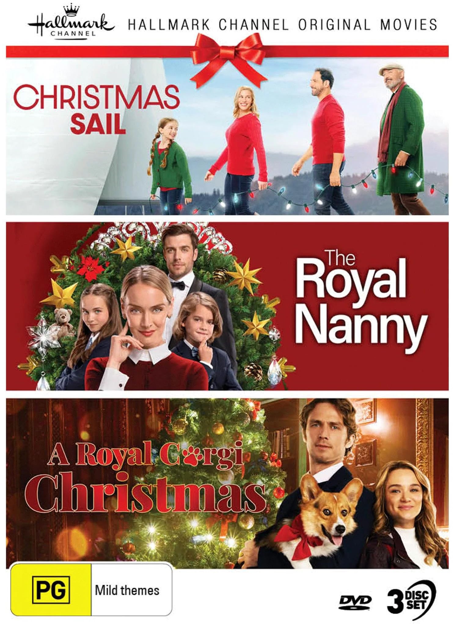 Hallmark Xmas Collection 29 Christmas Sail / The Royal Nanny / A Royal Corgi Christmas NTSC/0