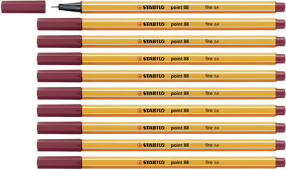 Fineliner - STABILO point 88 - Pack of 10