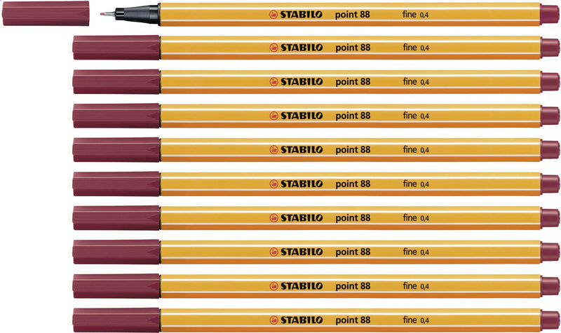 Fineliner - STABILO point 88 - Pack of 10