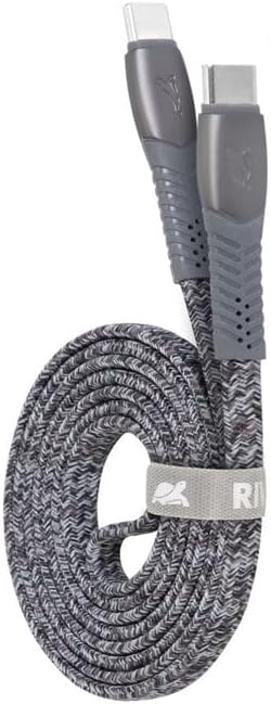 Rivacase PS6105 GR12 Type-C to Type-C Cable, 1.2 meter Length, Grey
