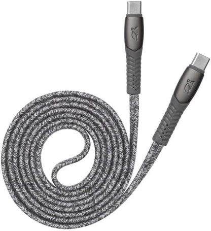 Rivacase PS6105 GR12 Type-C to Type-C Cable, 1.2 meter Length, Grey