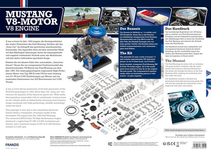 Franzis 67501 Ford Mustang Engine Model, Transparent