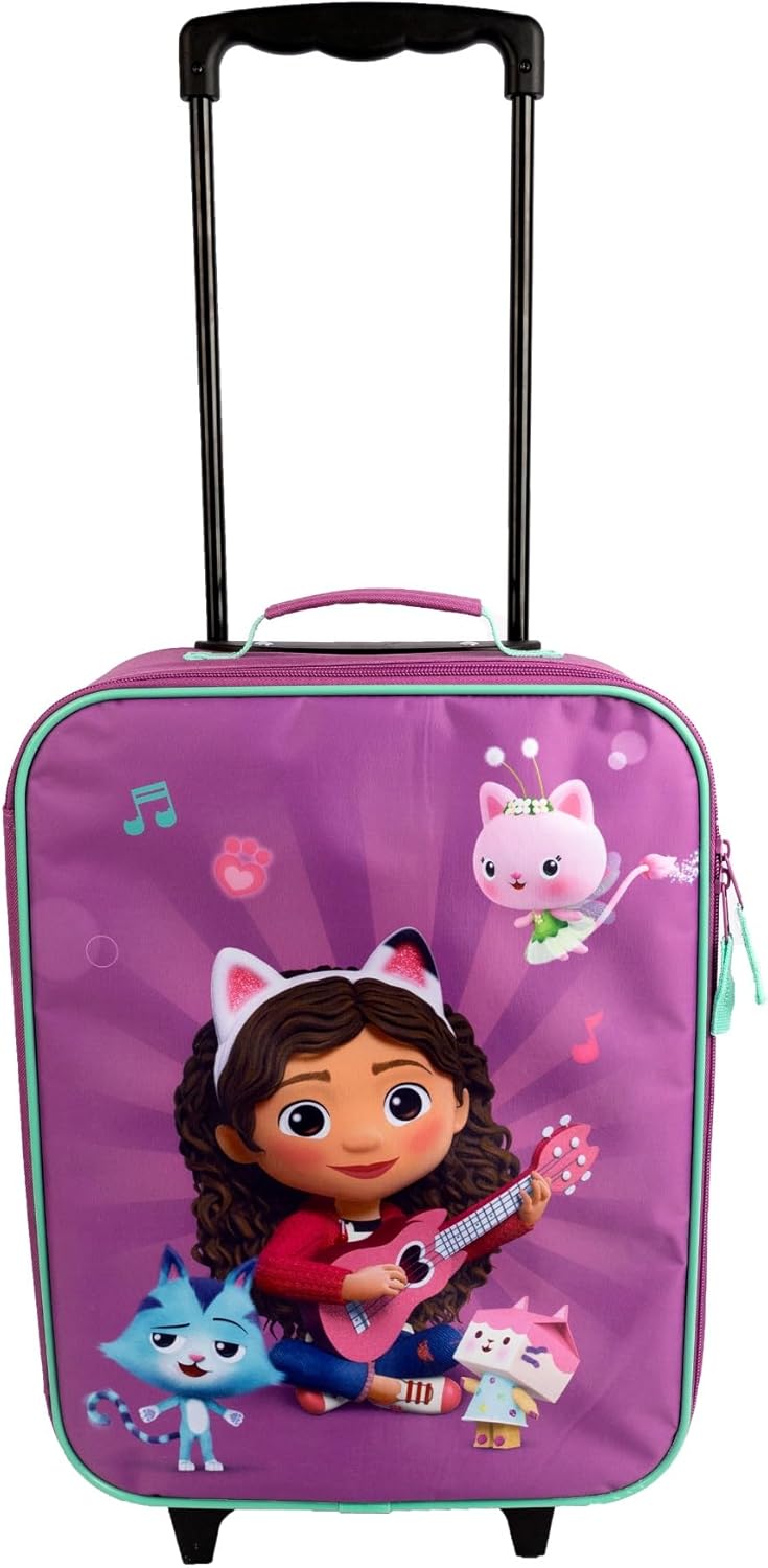 Undercover - Gabby's Dollhouse Children's Trolley - Spacious Main Compartment - Ideal Travel Companion - Adjustable and Fixable Telescopic Pole - Dimensions 46 x 32 x 16 cm, purple, Höhe: 46 cm