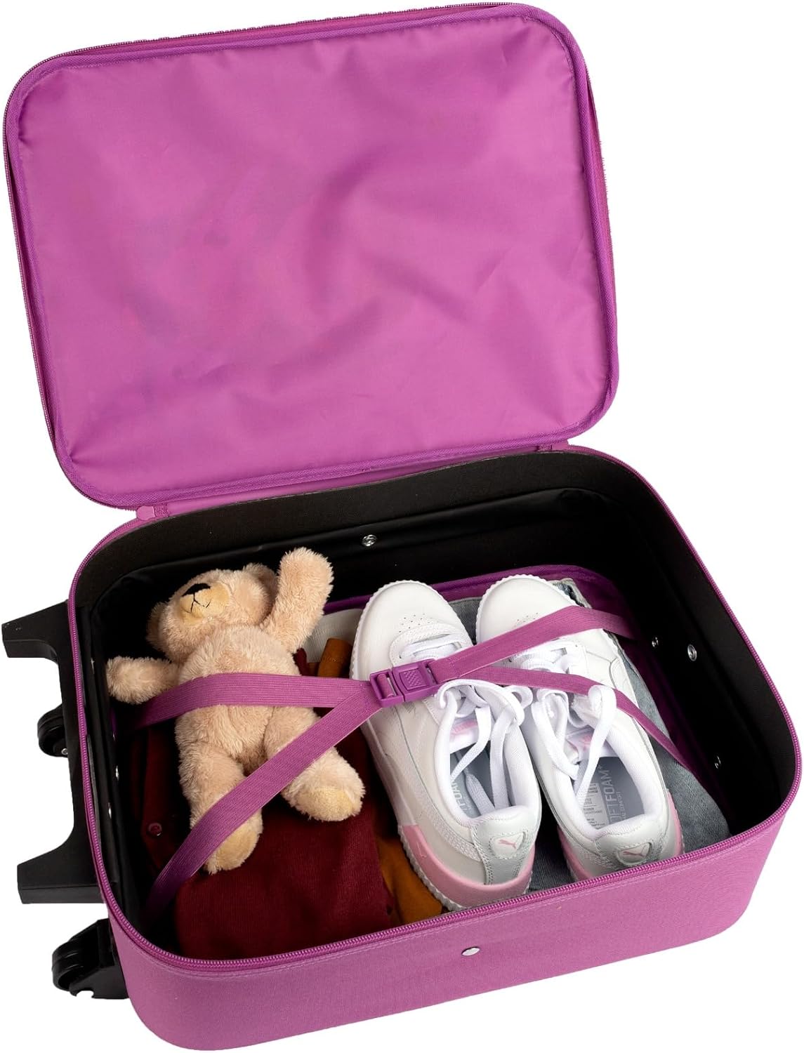 Undercover - Gabby's Dollhouse Children's Trolley - Spacious Main Compartment - Ideal Travel Companion - Adjustable and Fixable Telescopic Pole - Dimensions 46 x 32 x 16 cm, purple, Höhe: 46 cm