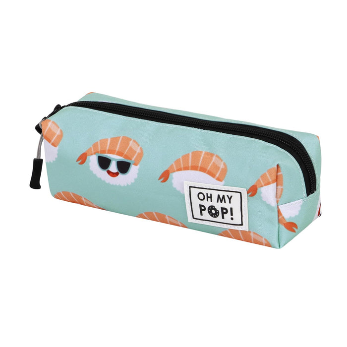 Oh My Pop! Nigiri-2.0 FAN Square Pencil Case, Turquoise