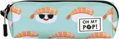 Oh My Pop! Nigiri-2.0 FAN Square Pencil Case, Turquoise