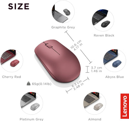 Lenovo 530 Wireless Mouse, Ambidextrous Design, Nano USB Connection, Compatible with Windows Laptops and PCs –