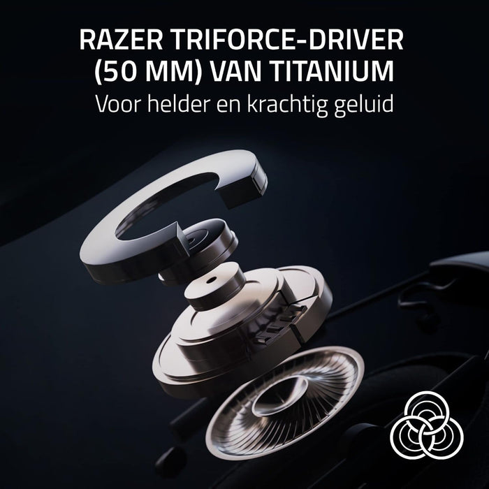 Razer BlackShark V2 Pro (2023) - Premium Wireless E-Sports Headset (HyperClear Super Wideband Mic, TriForce Titanium 50mm Driver, HyperSpeed Wireless Technology, Up to 70hrs Battery