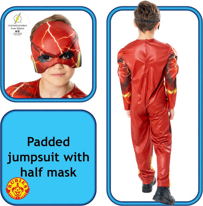 Rubie's Official DC The Flash Child Costume, Kids Superhero Fancy Dress