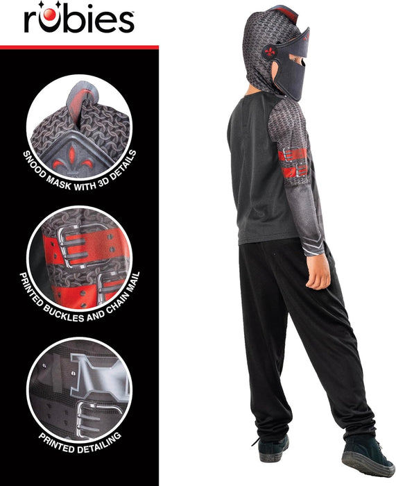 Bristol Novelty Schwarzer-Ritter-Kostüm, für Kinder, Alter: 3–4 Jahre