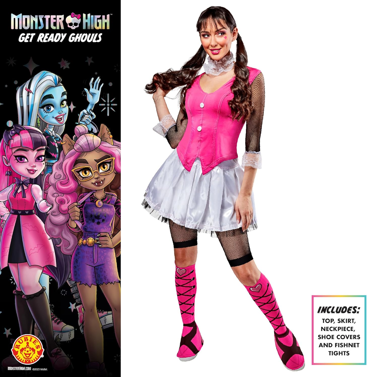 Rubie's Official Monster High Draculaura Adult Costume, Adult Fancy Dress