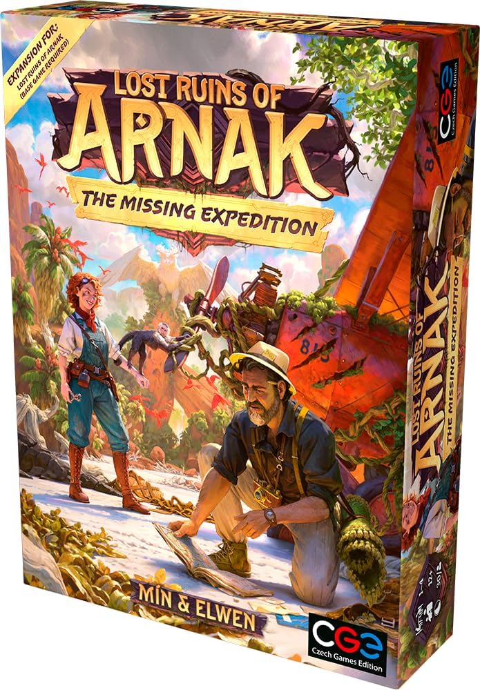 Czech Games Edition | Lost Ruins of Arnak: The Missing Expedition Expansion | Board Game | Ages 12+ | 1-4 Players | 30 Minutes Playing Time Per Player