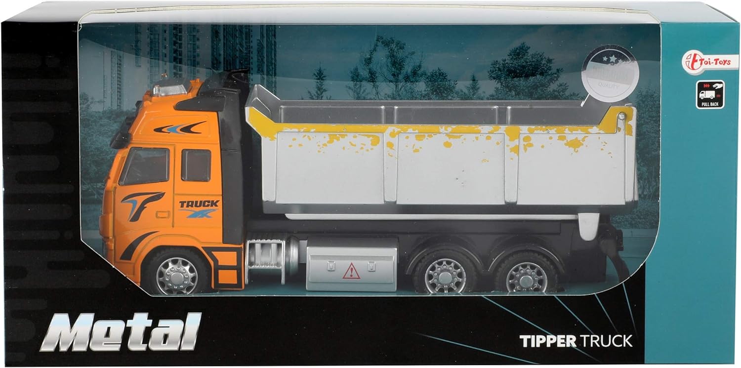 Toi-Toys - Metal Pull-back Kiepwagen 1:38