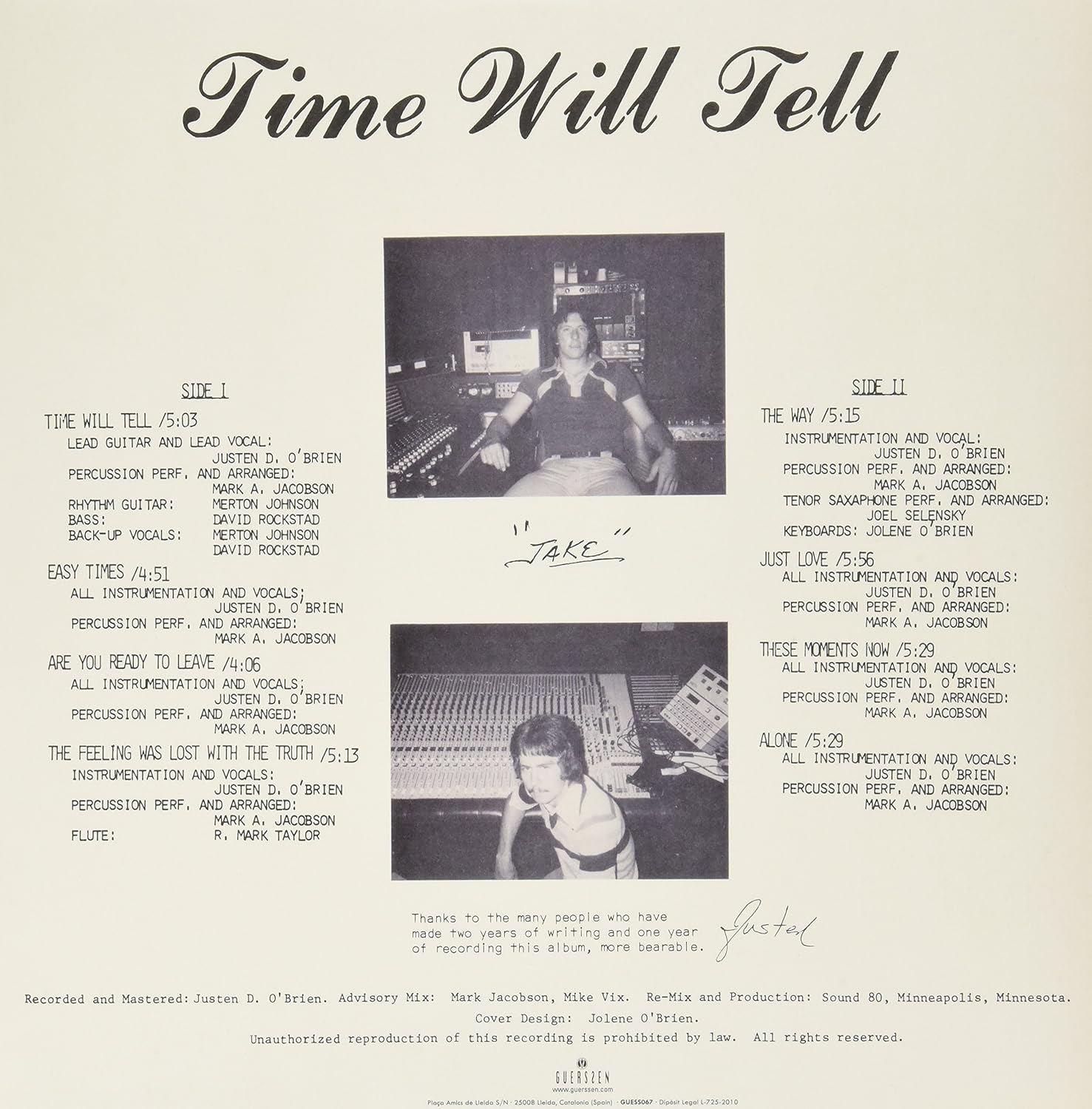 Time Will Tell