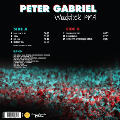Peter Gabriel Woodstock 1994. LP.
