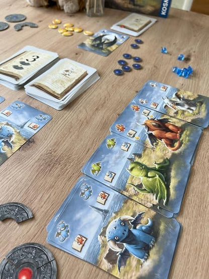 Thames & Kosmos Dragonkeepers, Exciting Card Games for Adults and Kids, Strategic Board Games for Game Night, For 2 to 4 Players, Age 8+