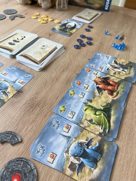 Thames & Kosmos Dragonkeepers, Exciting Card Games for Adults and Kids, Strategic Board Games for Game Night, For 2 to 4 Players, Age 8+