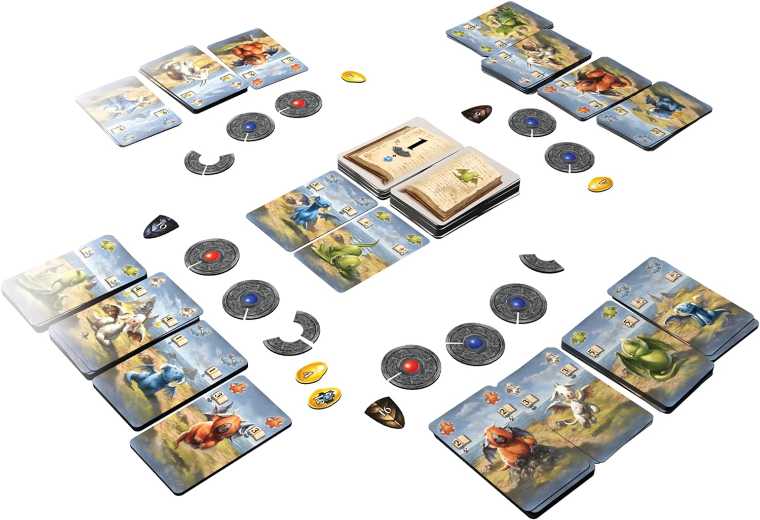 Thames & Kosmos Dragonkeepers, Exciting Card Games for Adults and Kids, Strategic Board Games for Game Night, For 2 to 4 Players, Age 8+