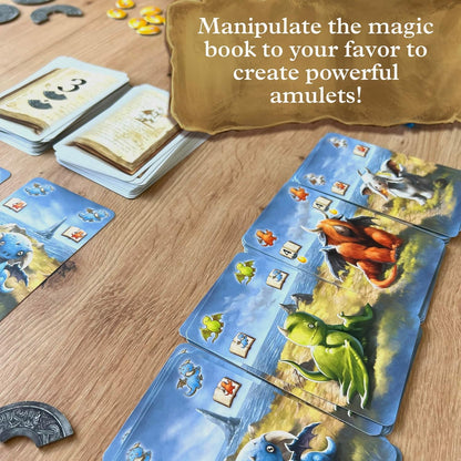 Thames & Kosmos Dragonkeepers, Exciting Card Games for Adults and Kids, Strategic Board Games for Game Night, For 2 to 4 Players, Age 8+