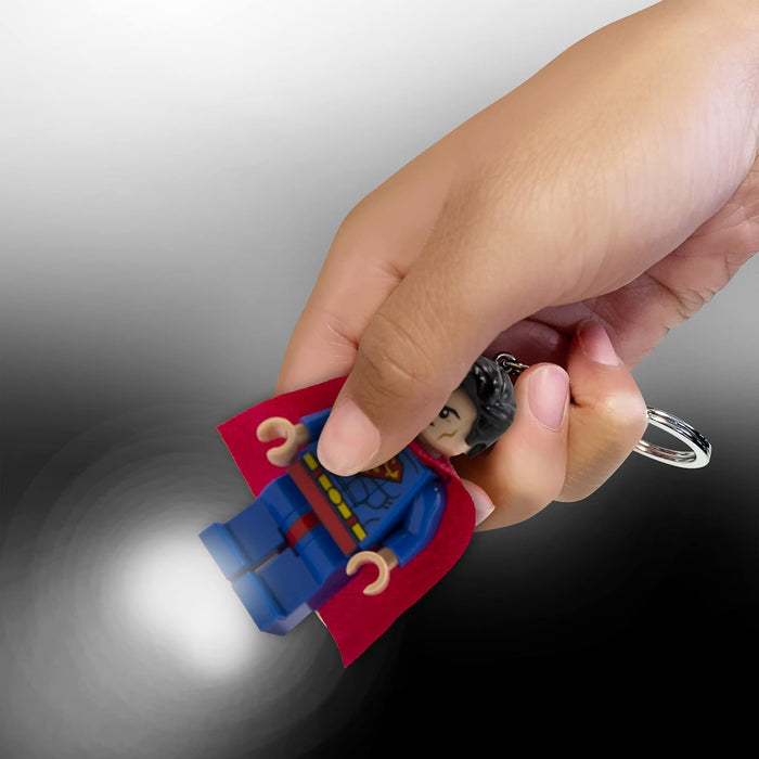 LEGO DC Super Heroes Keychain Light - Superman - 3 Inch Tall Figure (KE39H), Blue, S