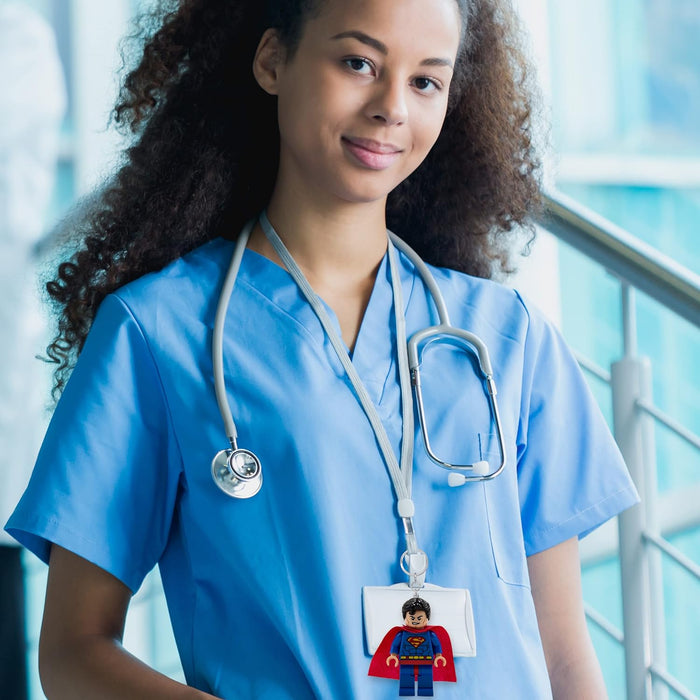 LEGO DC Super Heroes Keychain Light - Superman - 3 Inch Tall Figure (KE39H), Blue, S