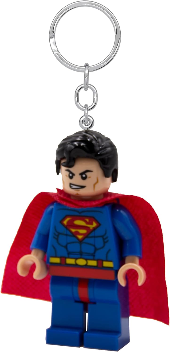 LEGO DC Super Heroes Keychain Light - Superman - 3 Inch Tall Figure (KE39H), Blue, S