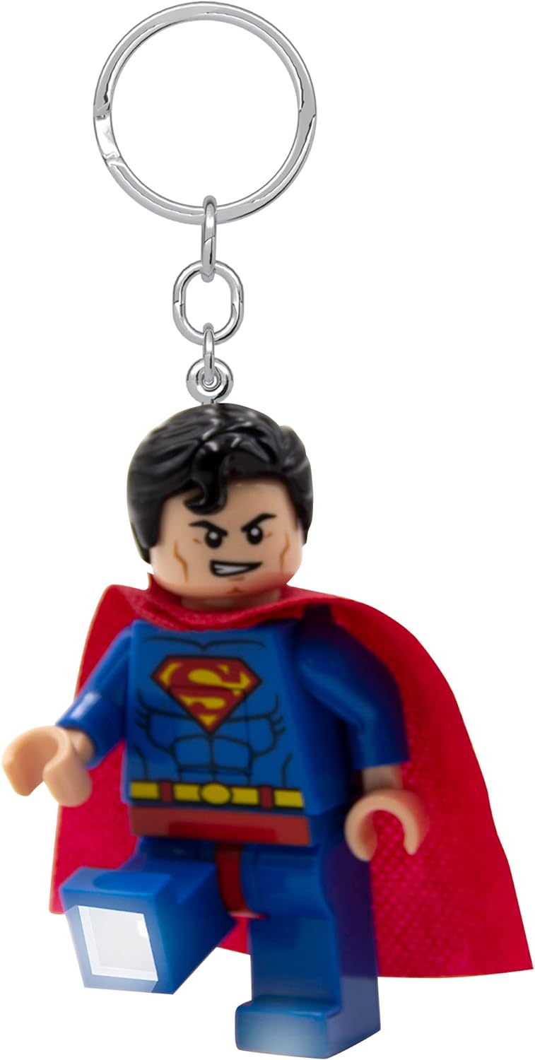 LEGO DC Super Heroes Keychain Light - Superman - 3 Inch Tall Figure (KE39H), Blue, S
