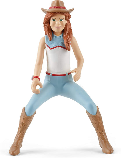 schleich HORSE CLUB 42441 12-Teiliges Pferde Set Hannahs Reitpferd - Rodeo-Reiten mit Cowgirl und Pferd, Realistisches Western Rodeo Bauernhof Pferde Spielzeug für Jungen und Mädchen ab 5 Jahren